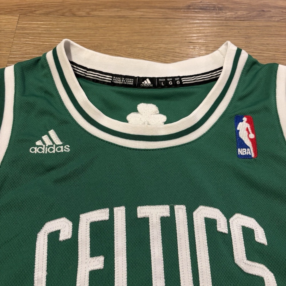 Adidas Swingman Jersey Youth Large +2 Length Rondo Boston Celtics Green Stitched - Picture 5 of 11